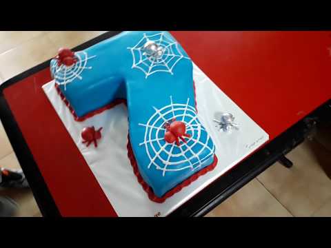 საბავშვო სპაიდერმენის ტორტი \"შვიდიანი\