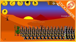 Stick War: Legacy Mod | ⚔ Attack of the MINI BOSS SPEARTON skin Leaf + 999 MERICS | Stick789Apk