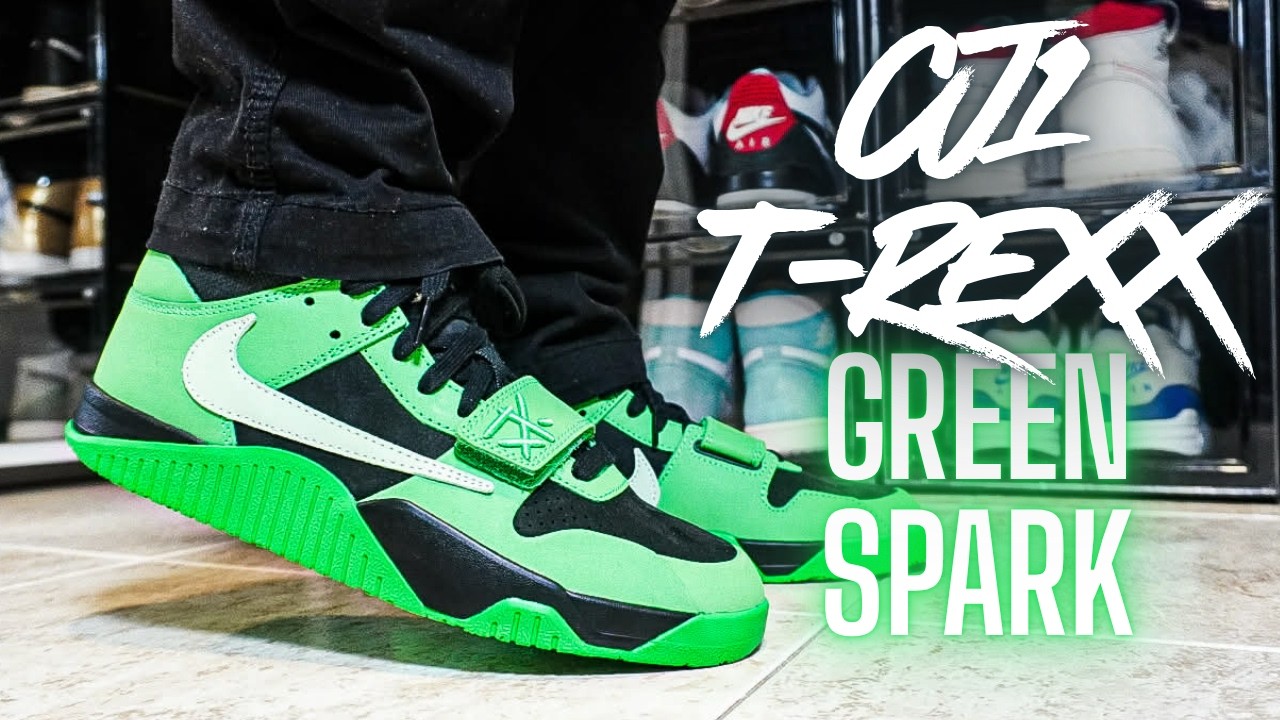EL SEXTO COLORWAY DE JUMPMAN JACK! CJ1 T-REXX GREEN SPARK