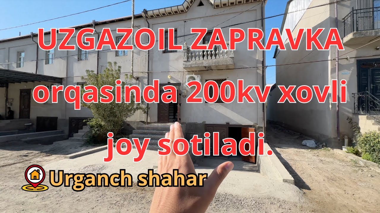 UZGAZOIL ZAPRAVKA orqasinda 200kv xovli joy sotiladi.