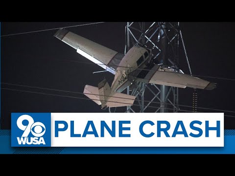 WATCH: Small plane crashed into power lines in Montgomery County