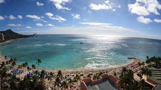 Waikiki Beach, HI, All Day Time Lapse, 12-23-21