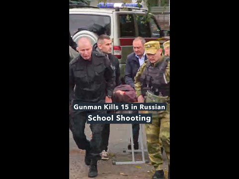 Gunman Kills 15 in Russian School Shooting #shorts