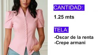 HAZ ESTA BLUSA "CUELLO SMOKING" #11 con Olga Maita