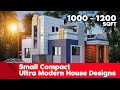 Small Compact Ultra Modern House Designs | 1000-1400 Sqft | 2021 Trending