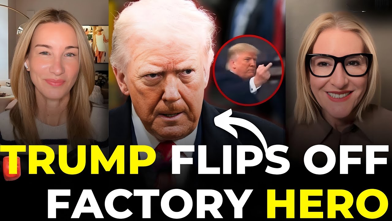 HERO Factory Worker CONFRONTS Trump To HIS FACE!! Trump Flips Him OFF!