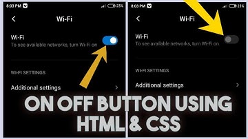 How to create a toggle switch (on/off button) with HTML & CSS only  | Checkbox using html & css