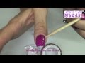 Nail art - monocolore rosa cardinal con strass || Madda.fashion