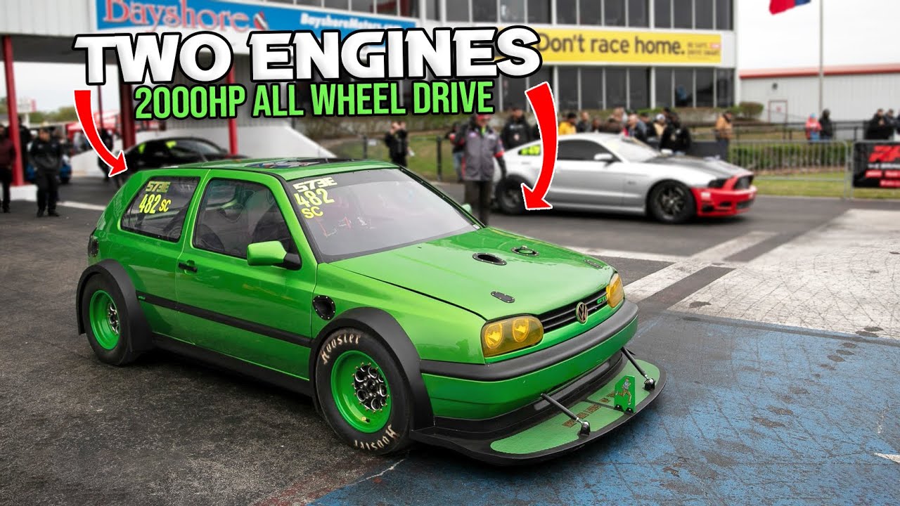 The Story Behind The Crazy Twin Engine MK3 Volkswagen Golf With 2,000 HP