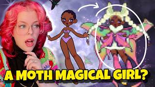 I made a moth magical girl!!!