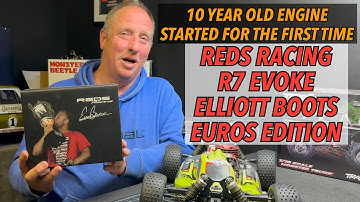 10 YEARS OLD! Collectors Item, Elliott Boots, Reds Racing R7 Evoke, Euros Edition, Nitro Engine
