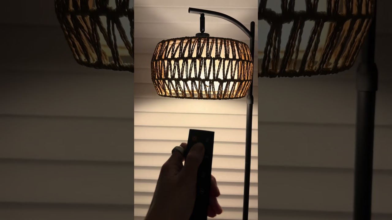 Versatile Floor Lamp with Remote, App Control, Color Options & Foot Pedal