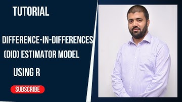 An intuitive tutorial of Difference-in-Differences (DID) estimator model With R