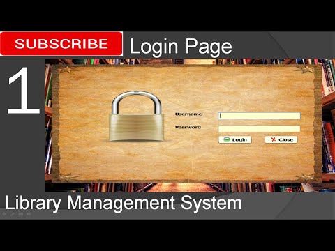 1. Library Management System - Login Page