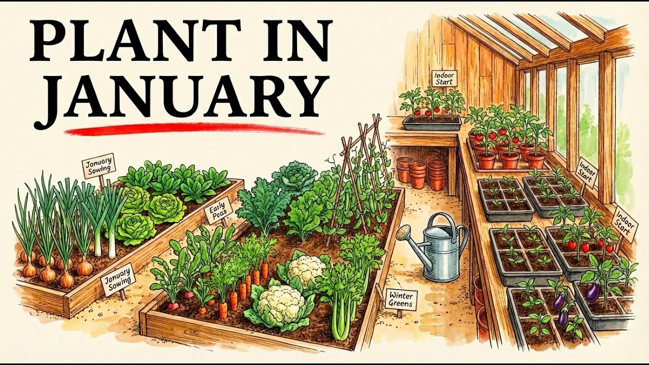 17 Crops You Must Plant in January to Feed Your Family for a Year