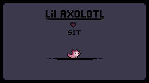LIL AXOLOTL: Pixel-art axolotl sprite pack