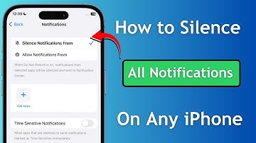 How to Silence All Notifications on iPhone