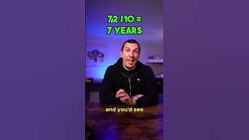 How long does it take to double your money? (Rule of 72)