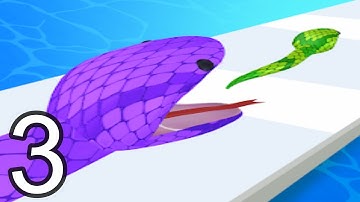 Snake Run Race Gameplay Walkthrough Part 3 All Levels Android Ios