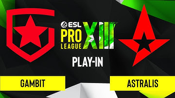 CS:GO - Gambit vs. Astralis [Overpass] Map 1 - ESL Pro League Season 13 - Play-In