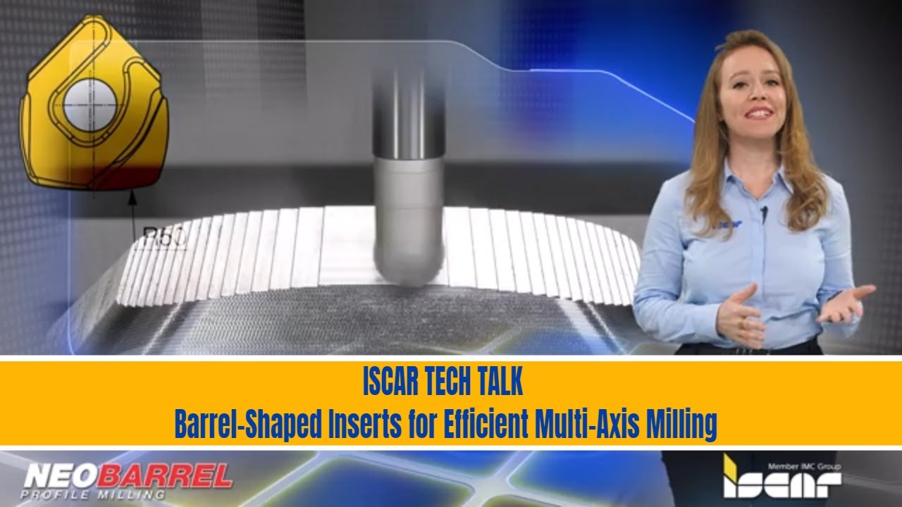 ISCAR TECH TALK BarrelShaped Inserts for Efficient MultiAxis