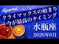 【みずがめ座】2026年6月♒️最高の吉報、やっぱり来るよ！残るのは本物、完熟の実り、刈り取る喜び、掛けた時間にただ感動