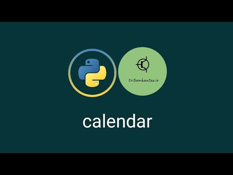 Calendar - Python Exercise