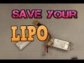 How to salvage/save your damaged LiPo Battery