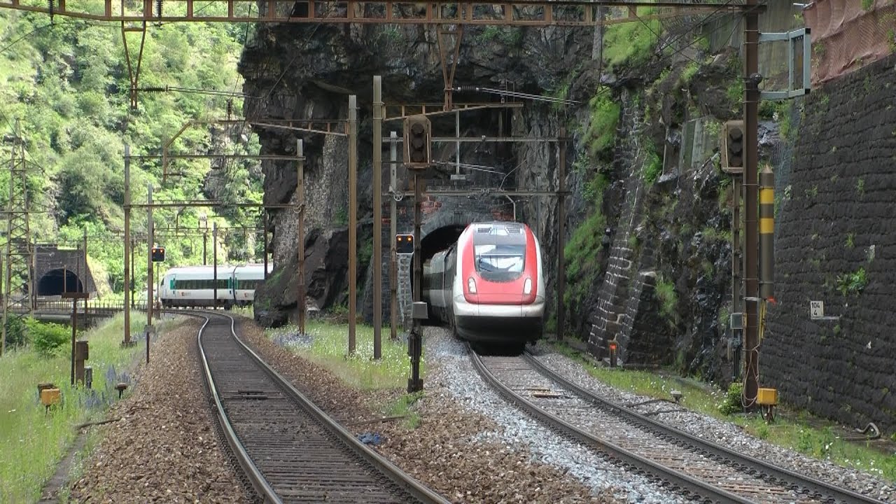Gotthardbahn Südrampe zwischen Faido und Airolo