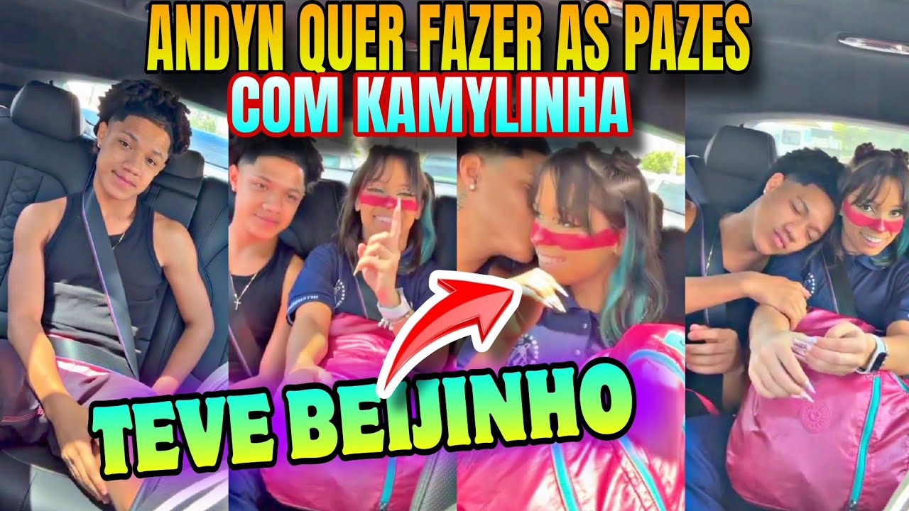 ANDYN QUER FAZER AS PAZES COM KAMYLINHA E DEU UM BE1JINHO NA BOCHECHA DELA E RENATINHA BOTOU FOGO 😱😱