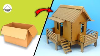 Tutorial on how to make a house out of cardboard