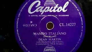 Dean Martin (ディーン・マーティン) ♪Mambo Italiano♪ 1954年 78rpm record , Victrola . VV 1- 90 phonograph