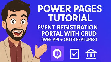 Power Pages Tutorial | Event Registration Portal with CRUD (Web API + OOTB Features)