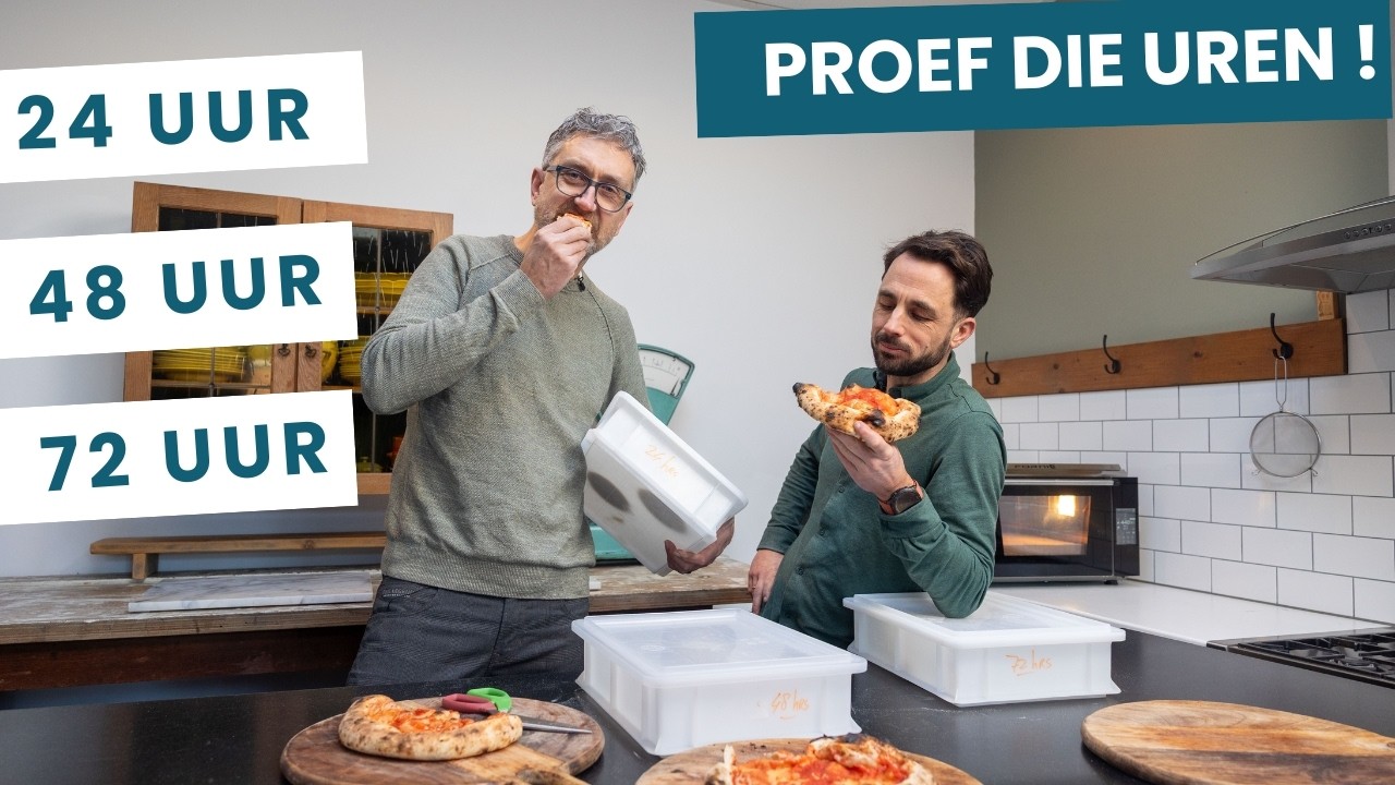 🕖 Pizzadeeg van 24 - 48 of 72 uur: Proef je die uren?