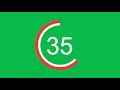 One Minute Count Down Timer - Green Screen - Without Music - Free to Use - No Copyright
