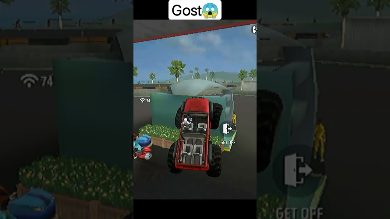 Gost In freeefire new map😱👻adam drive Gost car😱💀