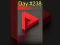 Impossible Lego Triangle! Day 238 of making a video until Lego hires me #shorts #lego #illusions