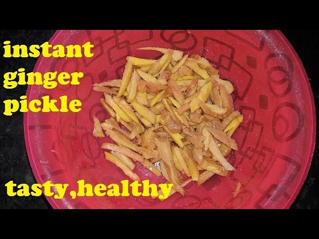 1 मिनट में बनाये अदरक का अचार Ginger Pickle Recipe / punjabi adrak ka achar | indian food and beauty