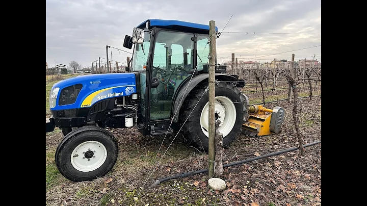 Real Farming _ Trinciatura potature vigneto conT4020 + Trincia Zilli