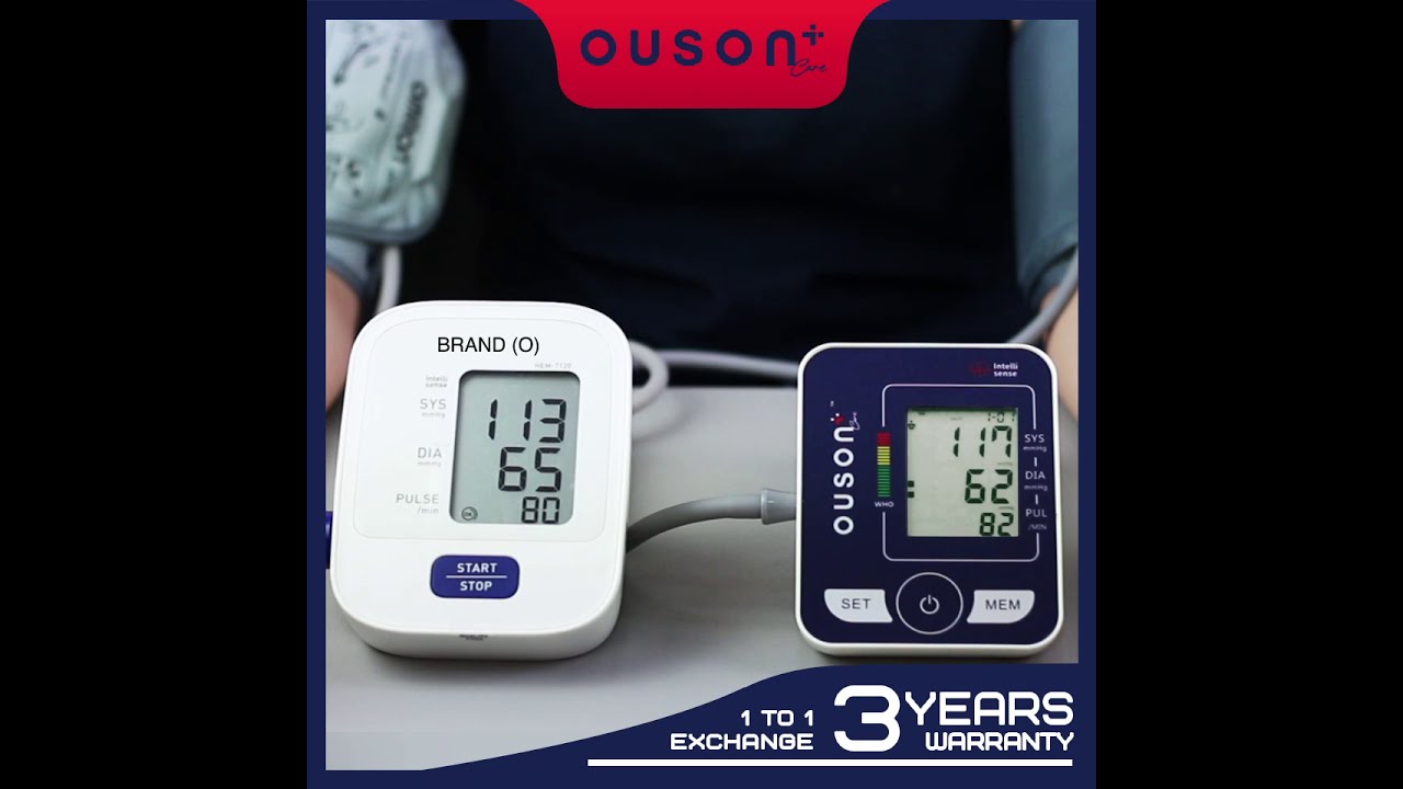 Ouson+ Care Blood Pressure Monitor Comparison YouTube