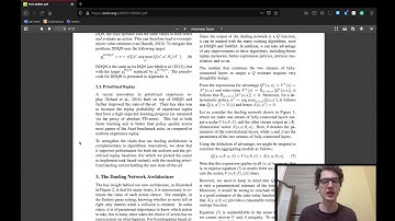 Dueling Network Architectures for Deep Reinforcement Learning - Part #1.  [Machine Learning]