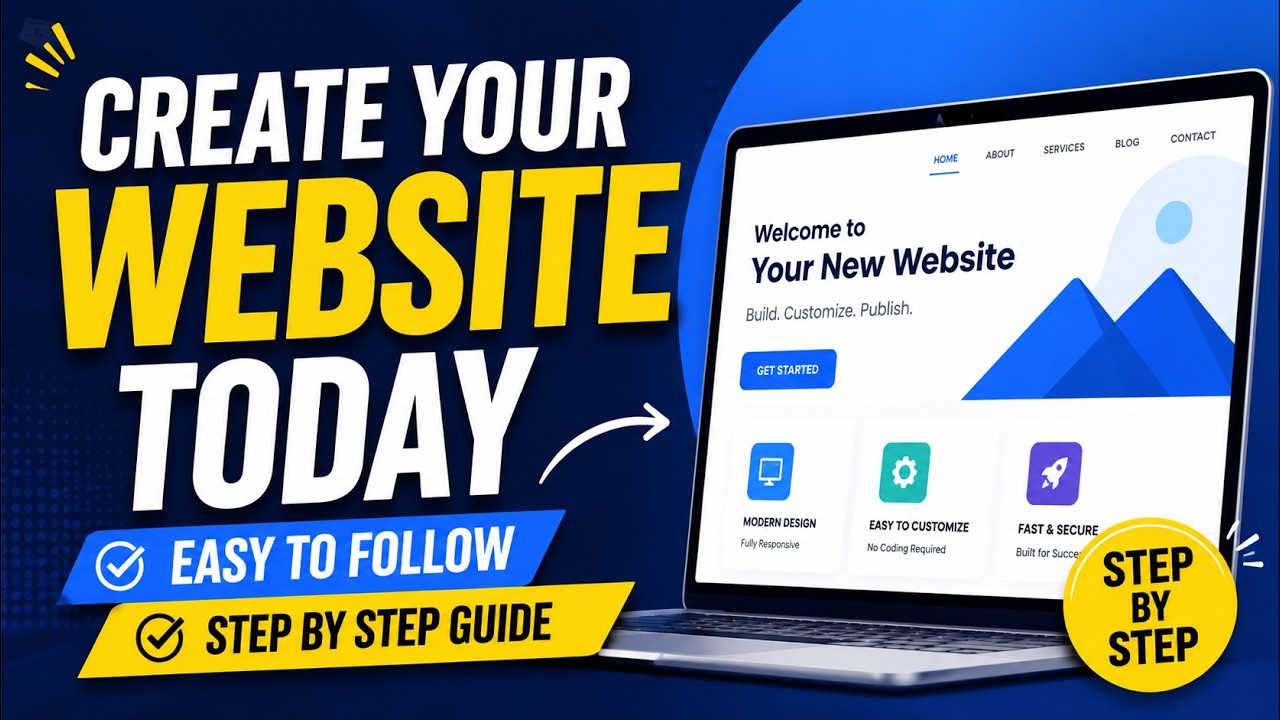 How To Create A Website From Scratch In 2026 – Complete Beginner Step ...