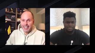 Zion Williamson Talks Michael Jordan w\/ Ernie Johnson | #NBACares