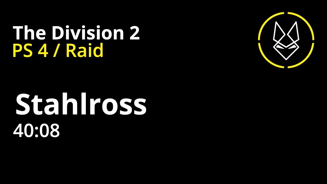 The Division 2 [ PS4 / Raid ] Stahlross 