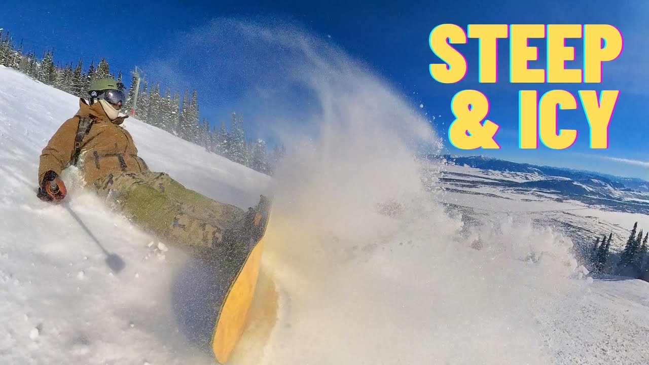 Snowboarding Jackson Hole Day 2 Steep Gnarly and Icy YouTube