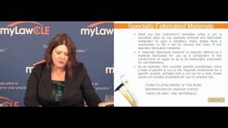 Getting Paid for Specially Fabricated Materials  Lawpigeon  Construction Law with Kelly Davis Esq