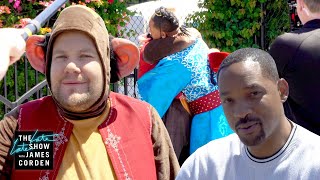 Behind the Scenes: Aladdin Crosswalk the Musical w\/ Will Smith