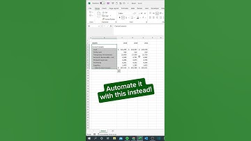 AutoFormat in Excel‼️ #excel