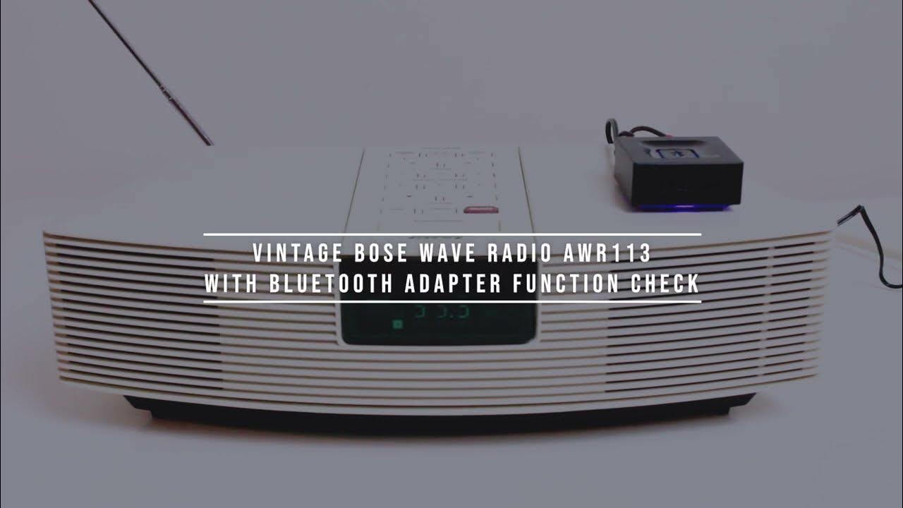 Vintage Bose Wave Radio AWR113 with Aftermarket Bluetooth Adapter