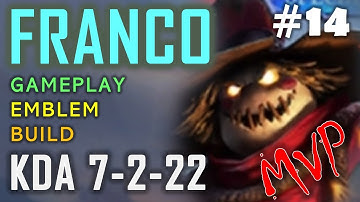 MVP Global Franco gameplay montage | Franco best build, emblem set, 2022 ~ MLBB,  by Sh4doW, S23-E14